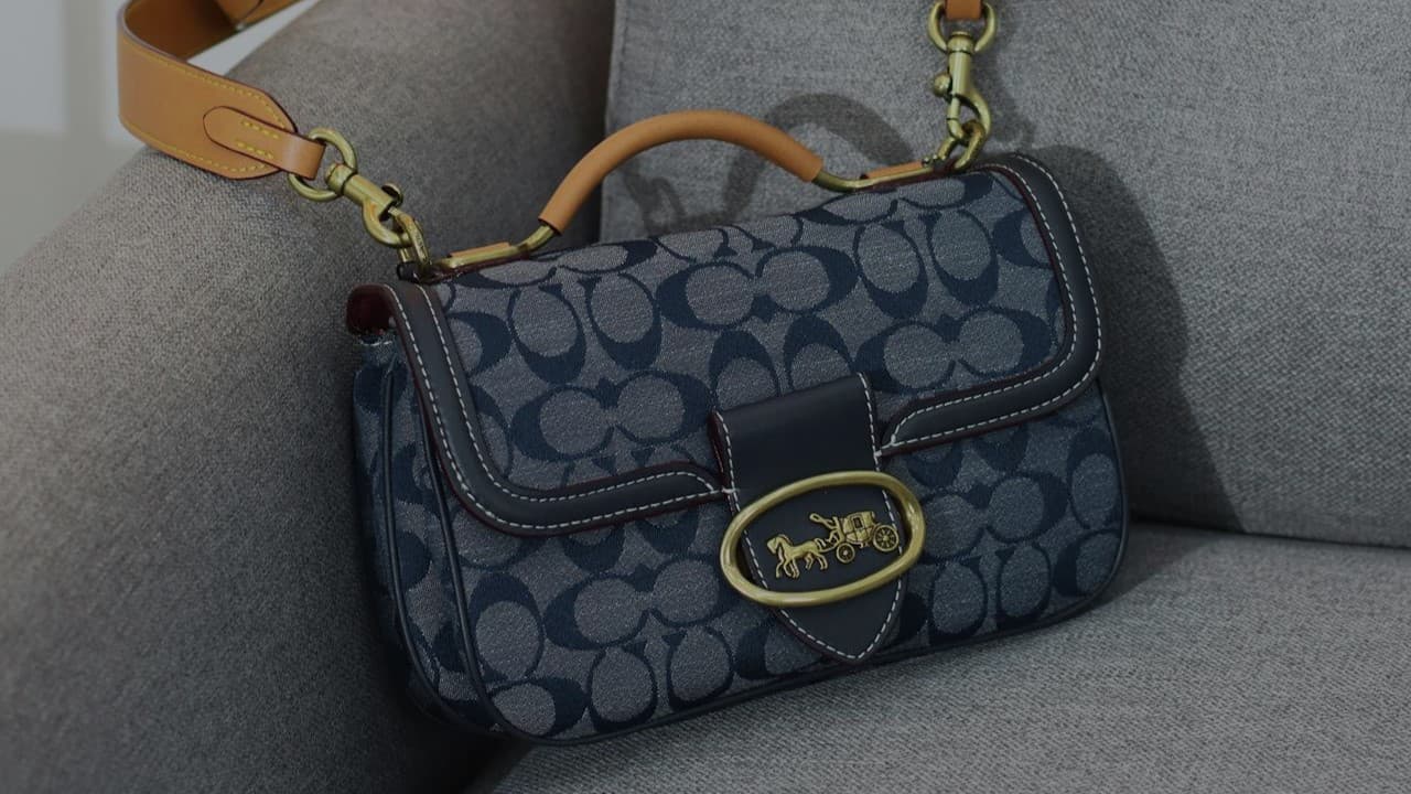 Designer luxury handbag close-up